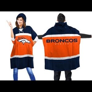 Unisex Denver Broncos Hoodie Poncho
